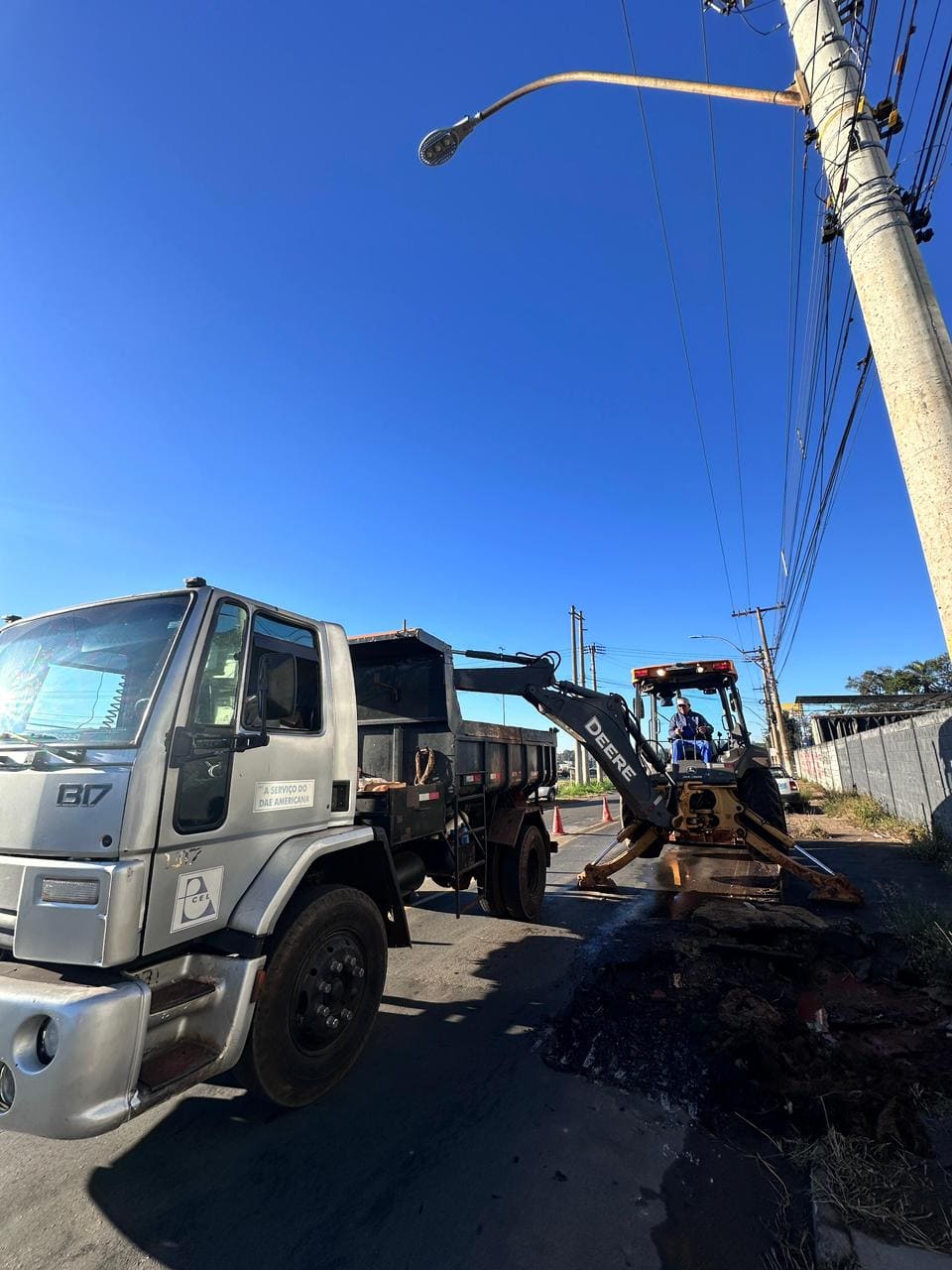 Reparo em adutora pode afetar abastecimento na região do Zanaga em Americana nesta quinta-feira